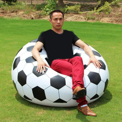 Sillón Inflable Puff Balón De Futbol Silla Aire