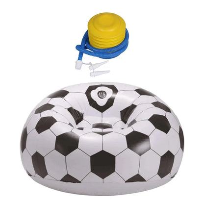 Sillón Inflable Puff Balón De Futbol Silla Aire