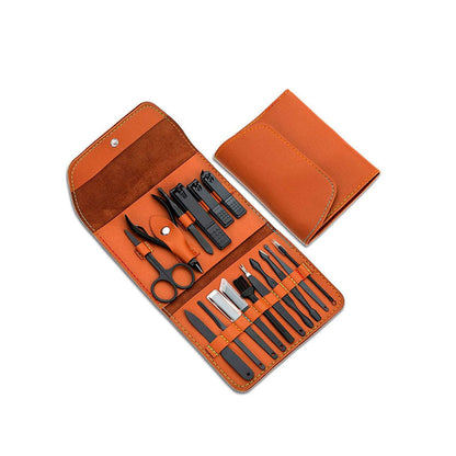 Set de corta uñas acero inoxidable cartera