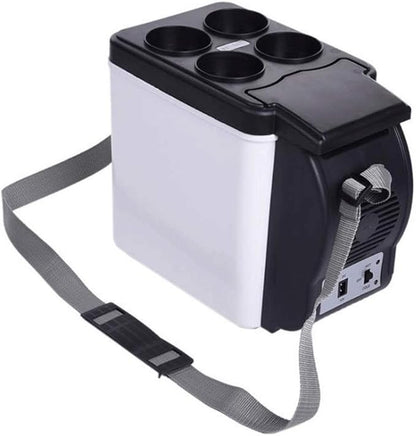 Mini Nevera 6L Hot Cold Portable Electric Cool Box Compresor Nevera Congelador para Coche, Barco y jardín de Camping