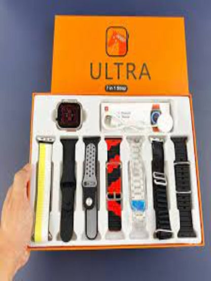 Kit SmartWatch ULTRA 7 con 7 Correas Incluidas!!!